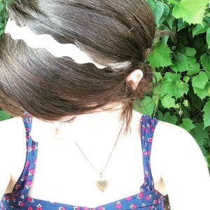 Hipsy White Adjustable & No Slip Wave Bling Glitter Hair Headband